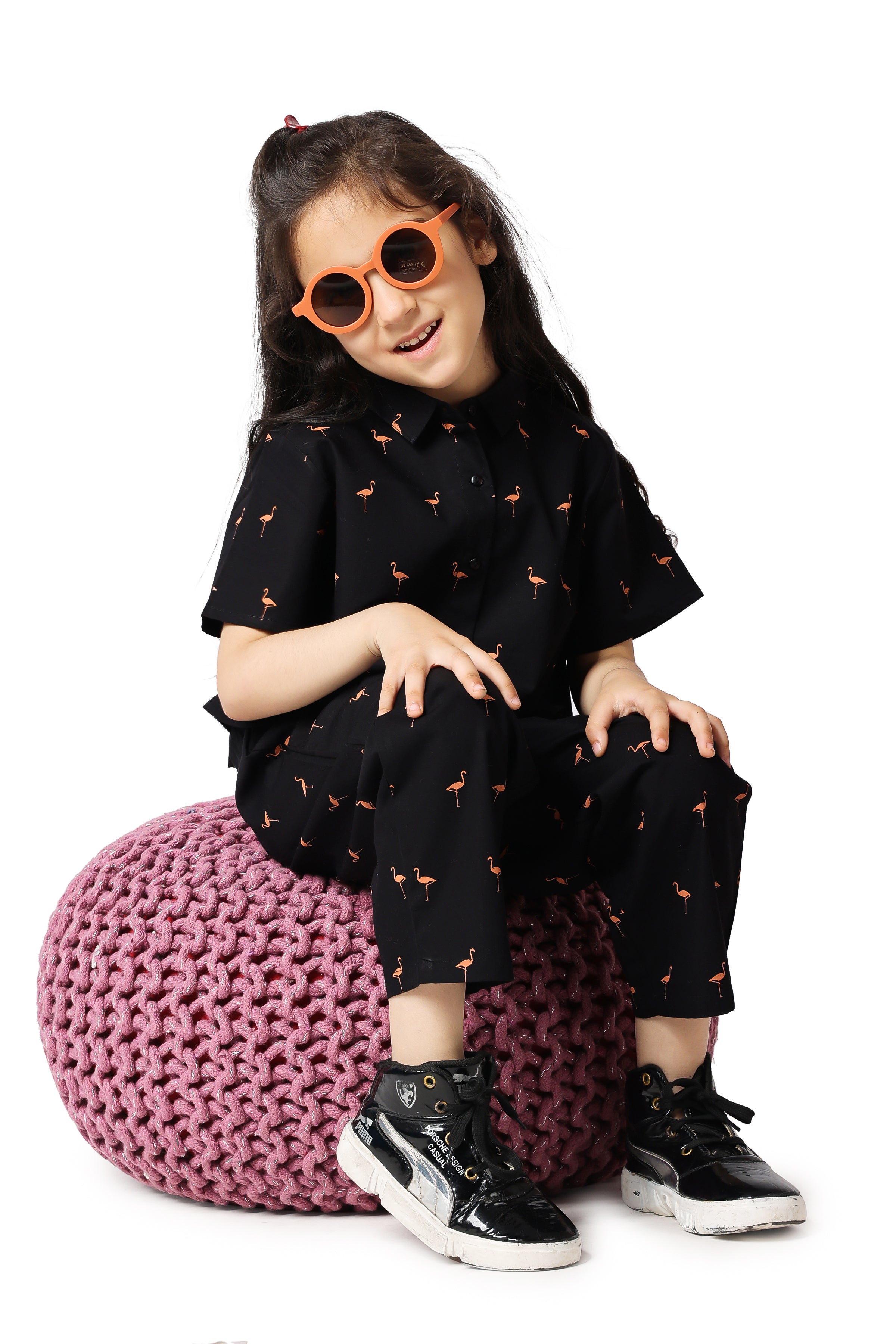 Circular Pink Baby Sunglasses | Round Pink Sunglasses